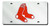 Boston Red Sox License Plate Laser Cut Silver
