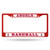 Los Angeles Angels License Plate Frame Metal Red