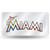 Miami Marlins License Plate Laser Cut Silver