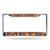 New York Mets Laser Cut License Plate Frame - Orange with Blue Letters