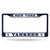 New York Yankees License Plate Frame Metal Navy