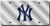 New York Yankees License Plate Laser Cut Silver