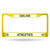 Oakland Athletics License Plate Frame Metal Yellow