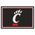 University of Cincinnati - Cincinnati Bearcats 5x8 Rug Claw C Primary Logo Black