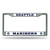 Seattle Mariners License Plate Frame Chrome