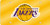 Los Angeles Lakers License Plate Laser Cut Yellow