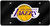 Los Angeles Lakers License Plate Laser Cut Black