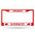 Arkansas Razorbacks License Plate Frame Metal Red