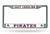 East Carolina Pirates License Plate Frame Chrome