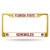 Florida State Seminoles License Plate Frame Metal Gold