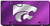 Kansas State Wildcats License Plate Laser Cut Light Purple