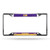 LSU Tigers License Plate Frame Chrome EZ View