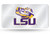 LSU Tigers License Plate Laser Cut Silver