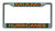 Miami Hurricanes License Plate Frame Laser Cut Chrome