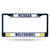 Michigan Wolverines License Plate Frame Metal Navy