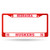 Nebraska Cornhuskers License Plate Frame Metal Red