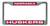 Nebraska Cornhuskers License Plate Frame Laser Cut Chrome