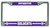 Northwestern Wildcats License Plate Frame Chrome