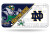 Notre Dame Fighting Irish License Plate Metal