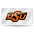 Oklahoma State Cowboys License Plate Laser Cut Silver