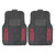 University of Nebraska - Nebraska Cornhuskers 2-pc Deluxe Car Mat Set "Block N" Logo & "Nebraska" Wordmark Black