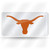 Texas Longhorns License Plate Laser Cut Silver