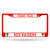 Texas Tech Red Raiders License Plate Frame Metal Red