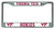 Virginia Tech Hokies License Plate Frame Chrome