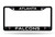 Atlanta Falcons License Plate Frame Chrome Black