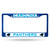 Carolina Panthers License Plate Frame Metal Blue