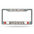 Cleveland Browns License Plate Frame Chrome Black Lettering