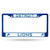 Detroit Lions License Plate Frame Metal Blue