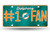 Miami Dolphins License Plate #1 Fan Alternate