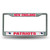 New England Patriots License Plate Frame Chrome
