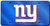 New York Giants License Plate Laser Cut Blue