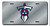 Tennessee Titans License Plate Laser Cut Silver Shield and Sword Design