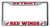 Detroit Red Wings License Plate Frame Chrome