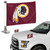 Washington Commanders Ambassador Flags Redskins Primary Logo 4 in. x 6 in. Set of 2