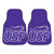University of Sioux Falls - Sioux Falls Cougars 2-pc Carpet Car Mat Set "Cougar & USF" Logo Purple