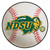 North Dakota State University - North Dakota State Bison Baseball Mat "NDSU & Bison" Logo White