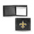 New Orleans Saints Wallet Billfold Leather Embroidered Black