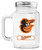 Baltimore Orioles Mason Jar Glass With Lid