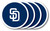 San Diego Padres Coaster Set 4 Pack