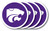 Kansas State Wildcats Coaster Set - 4 Pack