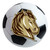 Southwest Minnesota State University - Southwest Minnesota State Mustangs Soccer Ball Mat "Mustang" Logo White