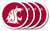 Washington State Cougars Coaster Set 4-Pk.