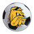 University of Minnesota-Duluth - Minnesota-Duluth Bulldogs Soccer Ball Mat "Champ the Bulldog" Logo White