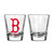 Boston Red Sox Shot Glass Satin Etch Style 2 Pack