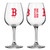 Boston Red Sox Glass 12oz Wine Game Day
