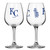 Kansas City Royals Glass 12oz Wine Game Day